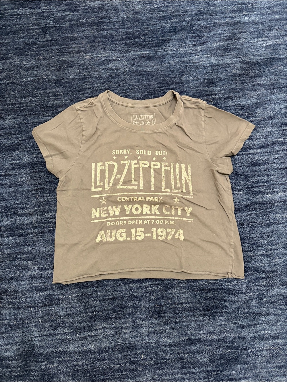 Urban Outfitters Taupe Led Zeppelin Graphic Tee